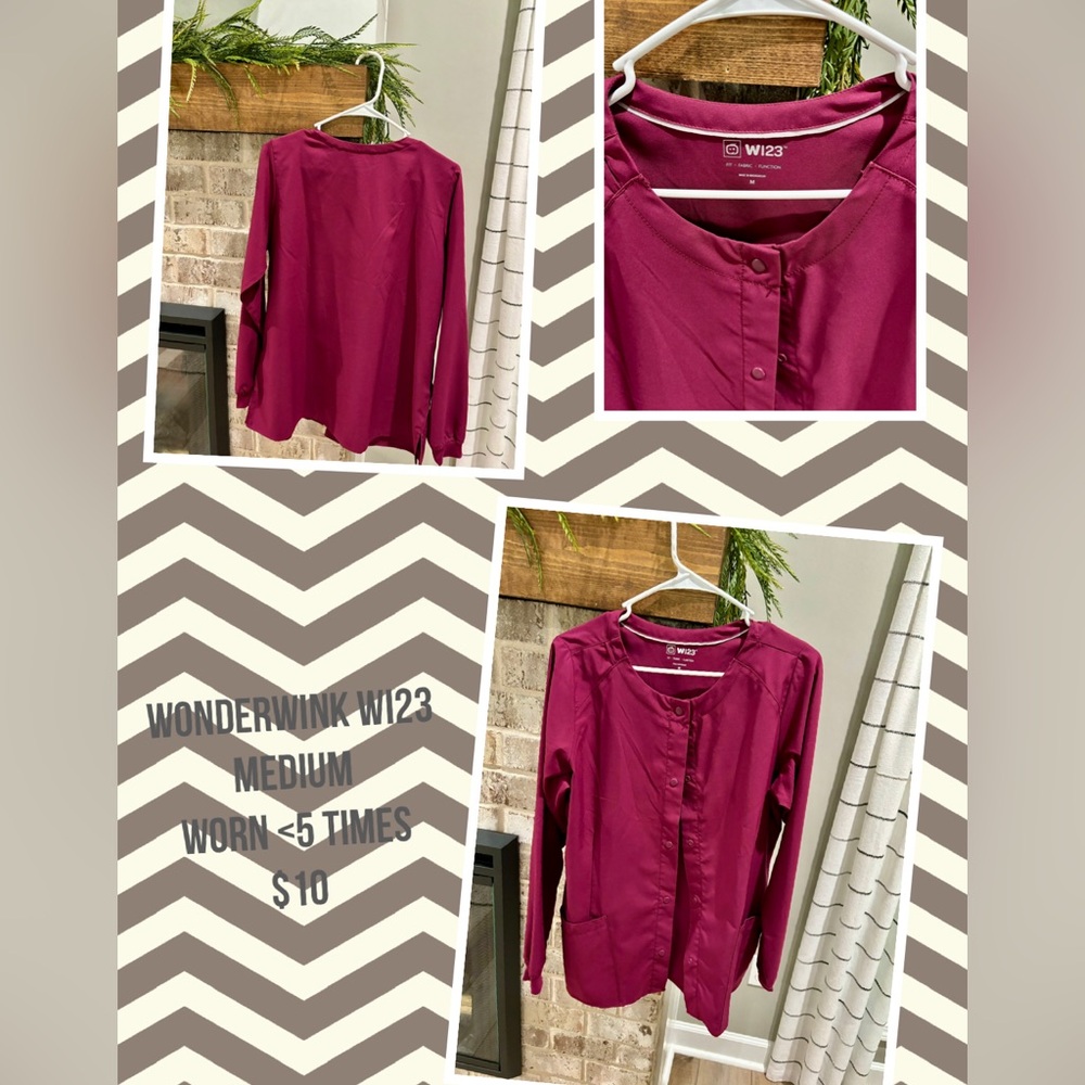 WonderWink scrub jacket, Medium